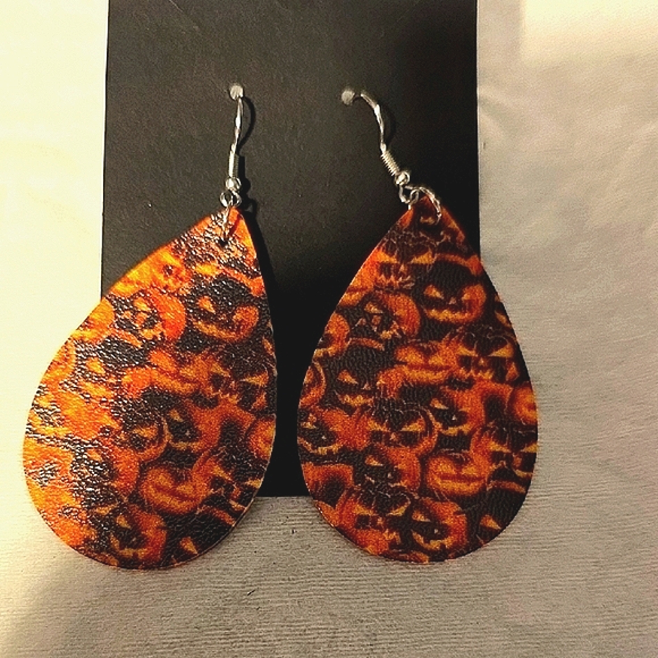Spooky Pumpkin Earrings